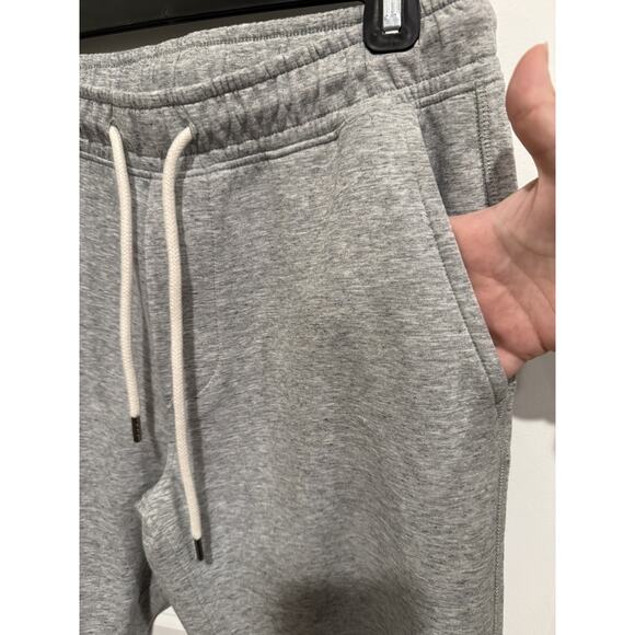 American Eagle Pants Mens Medium Gray Joggers Tapered Lounge Drawstring Casual - Picture 2 of 7